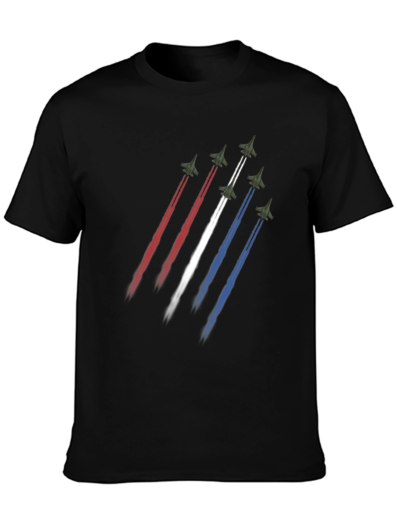 Jet Fighter Formation Graphic T-Shirt
