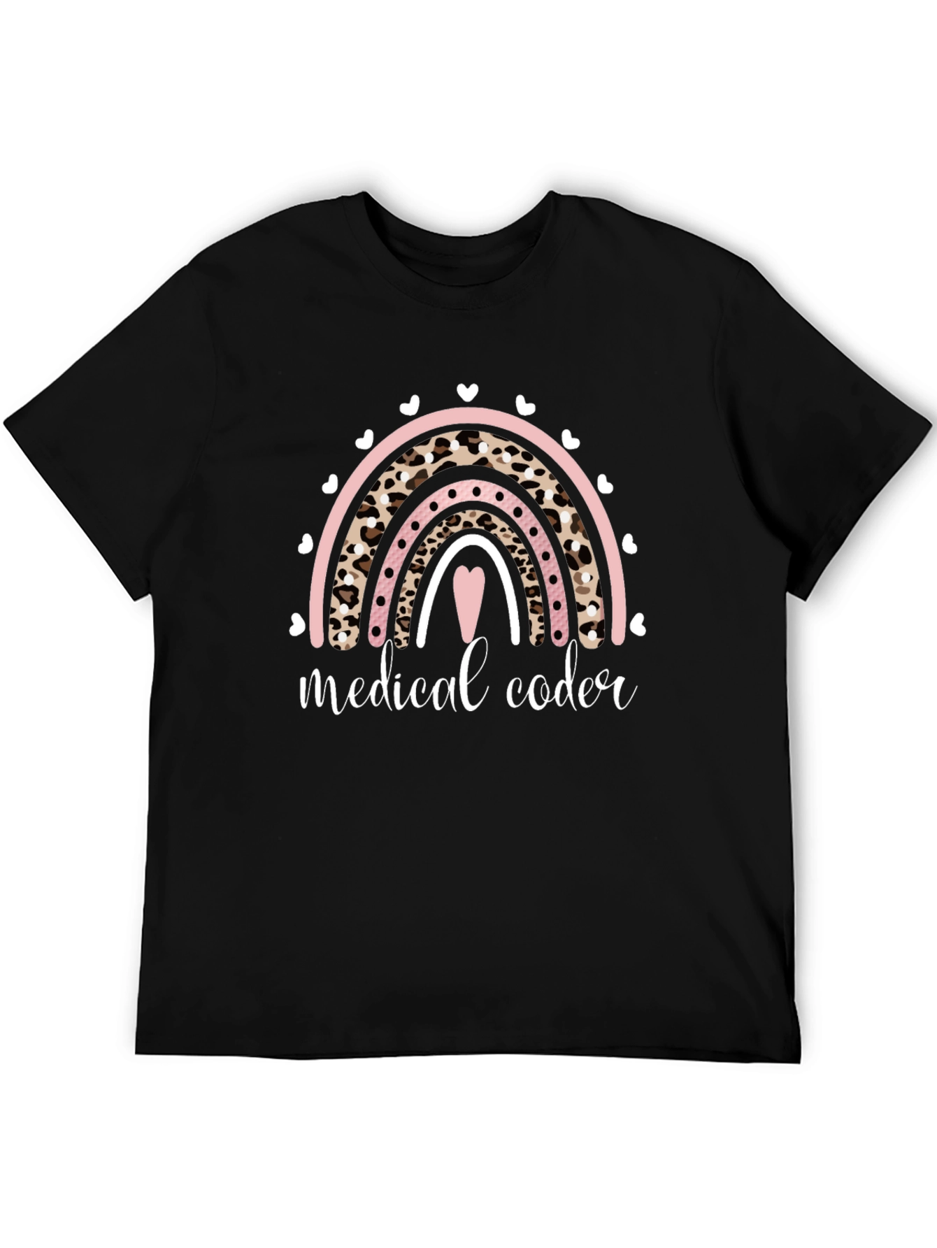 Medical Coder Rainbow Graphic T-Shirt