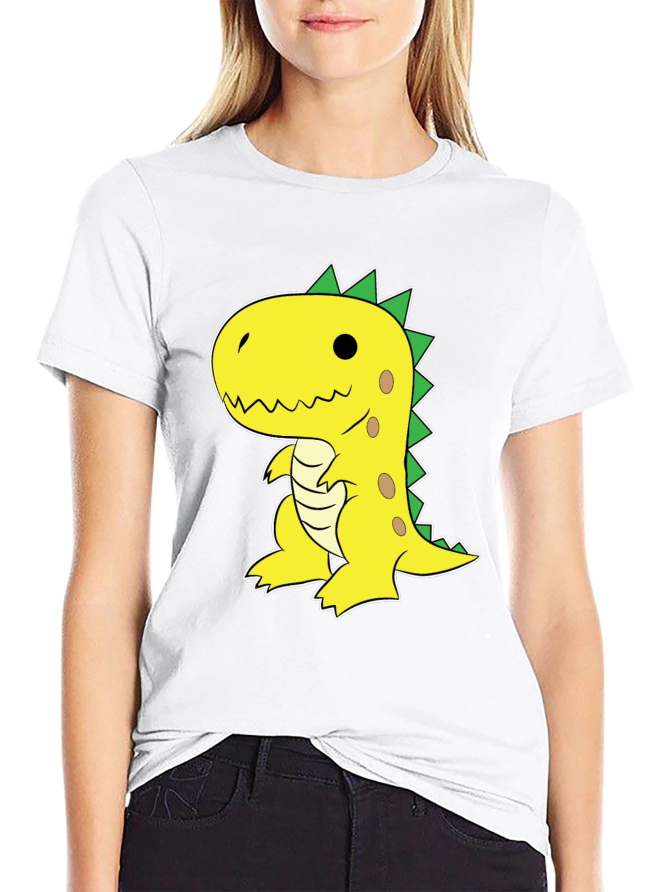 Dino Graphic Tee - Fun & Casual Black T-Shirt