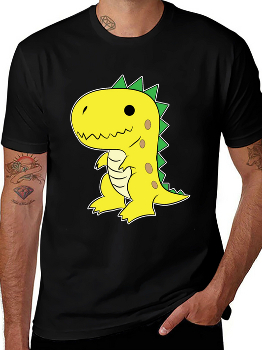 Dino Graphic Tee - Fun & Casual Black T-Shirt