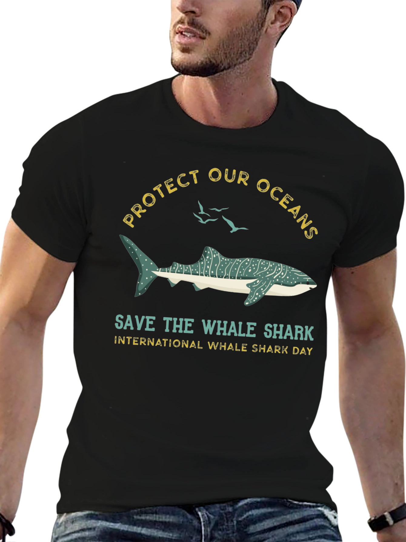 Protect Oceans Whale Shark Graphic Tee