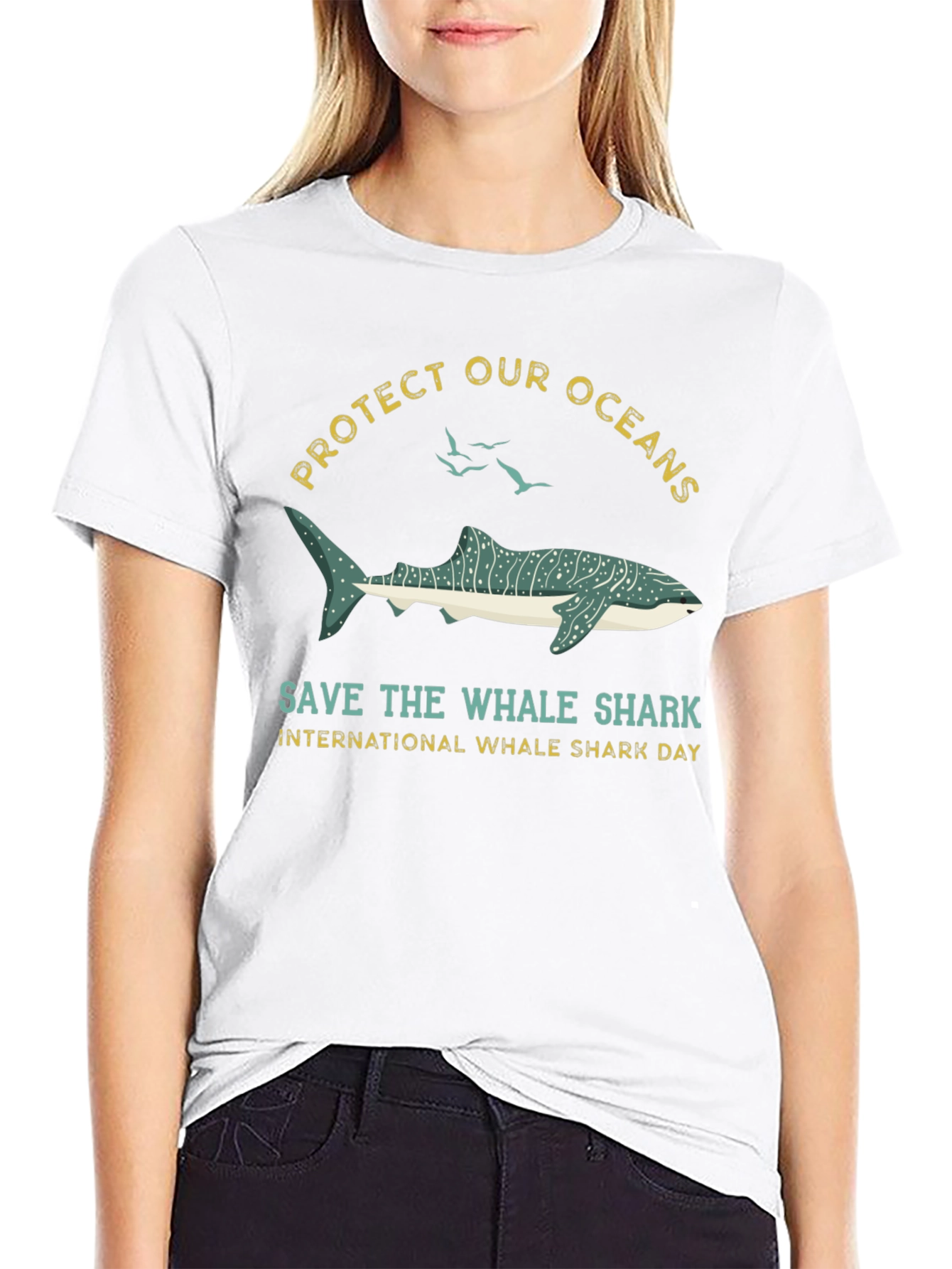 Protect Oceans Whale Shark Graphic Tee
