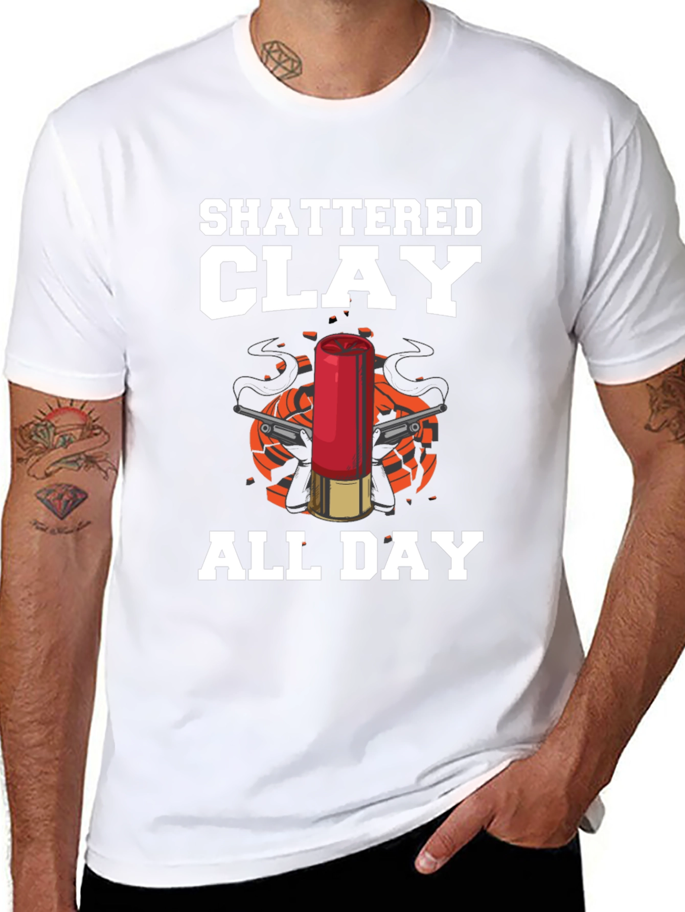 Shattered Clay All Day Graphic T-Shirt