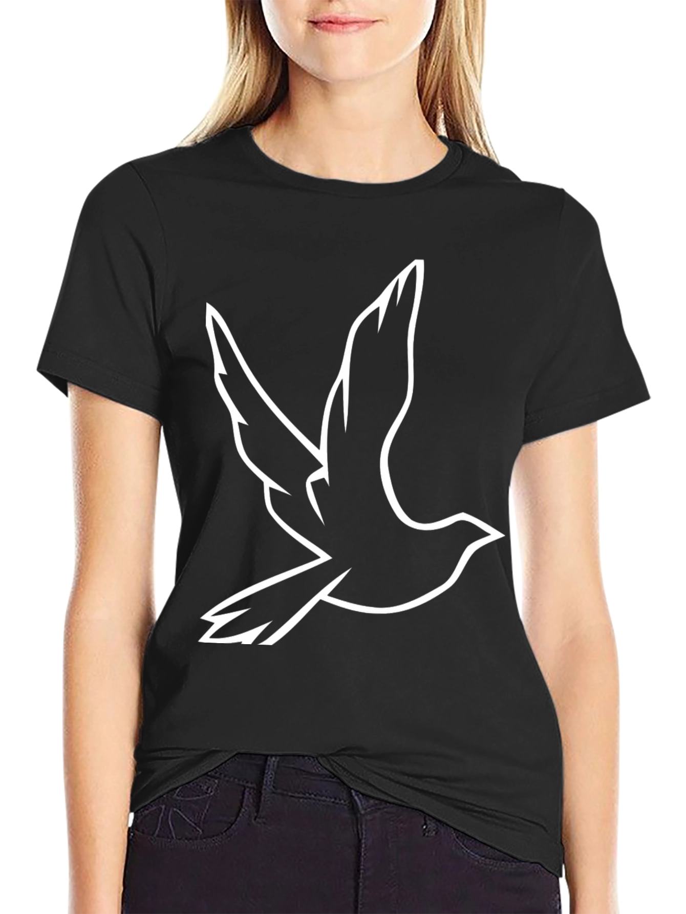 Dove Graphic Black T-Shirt