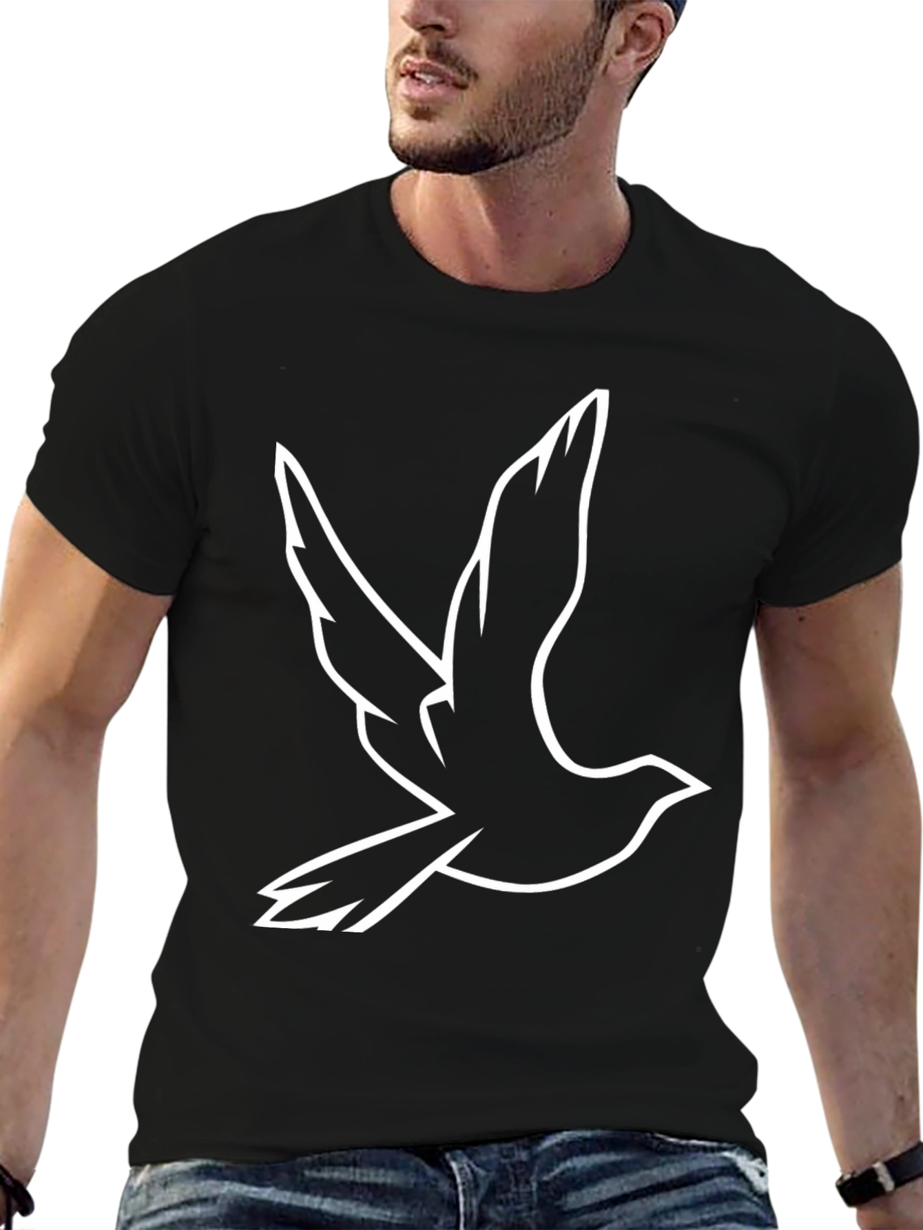 Dove Graphic Black T-Shirt