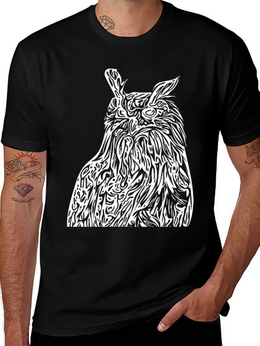 Owl Graphic Print T-Shirt