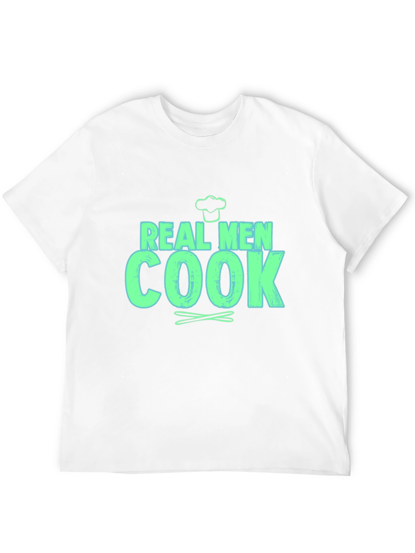 Real Men Cook - Novelty Graphic T-Shirt