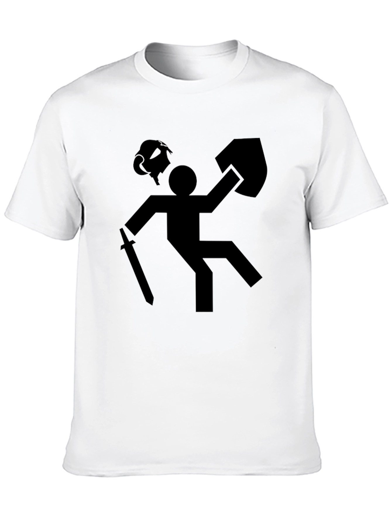 Stick Figure Fail T-Shirt - Funny Black Tee