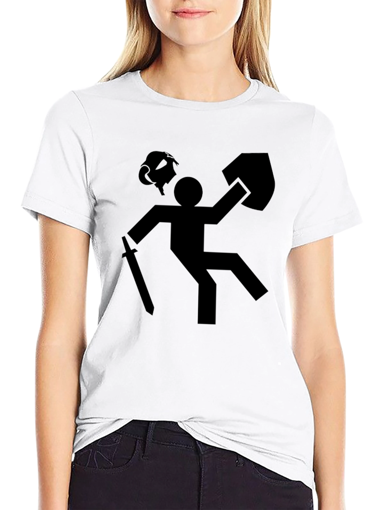 Stick Figure Fail T-Shirt - Funny Black Tee