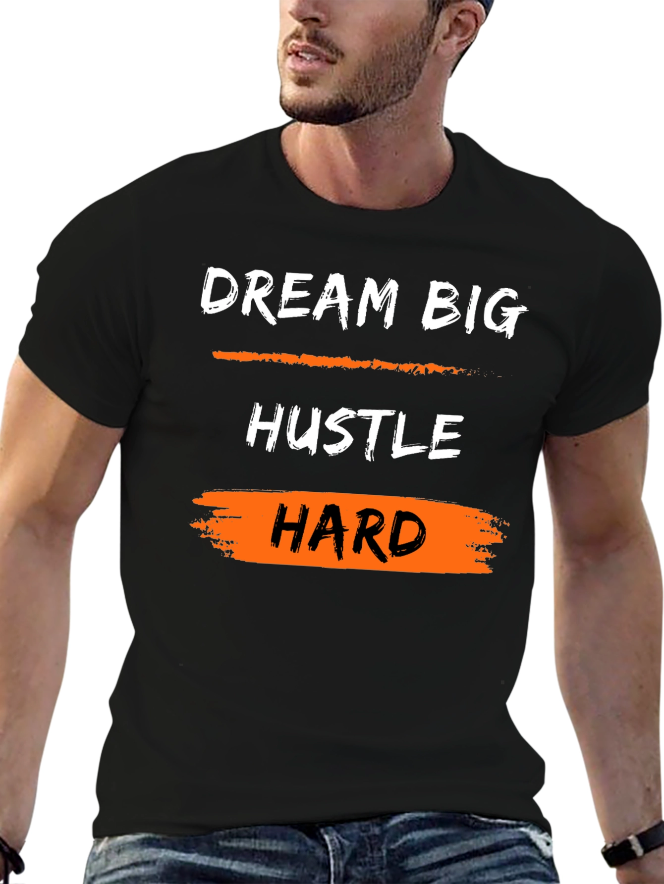 Dream Big Hustle Hard Graphic Tee