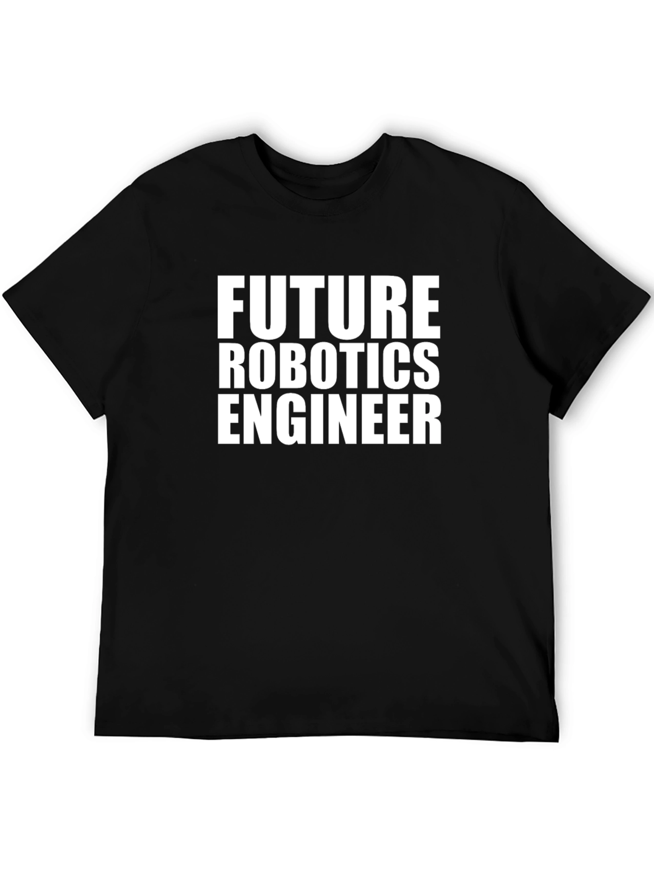 Future Robotics Engineer Black T-Shirt