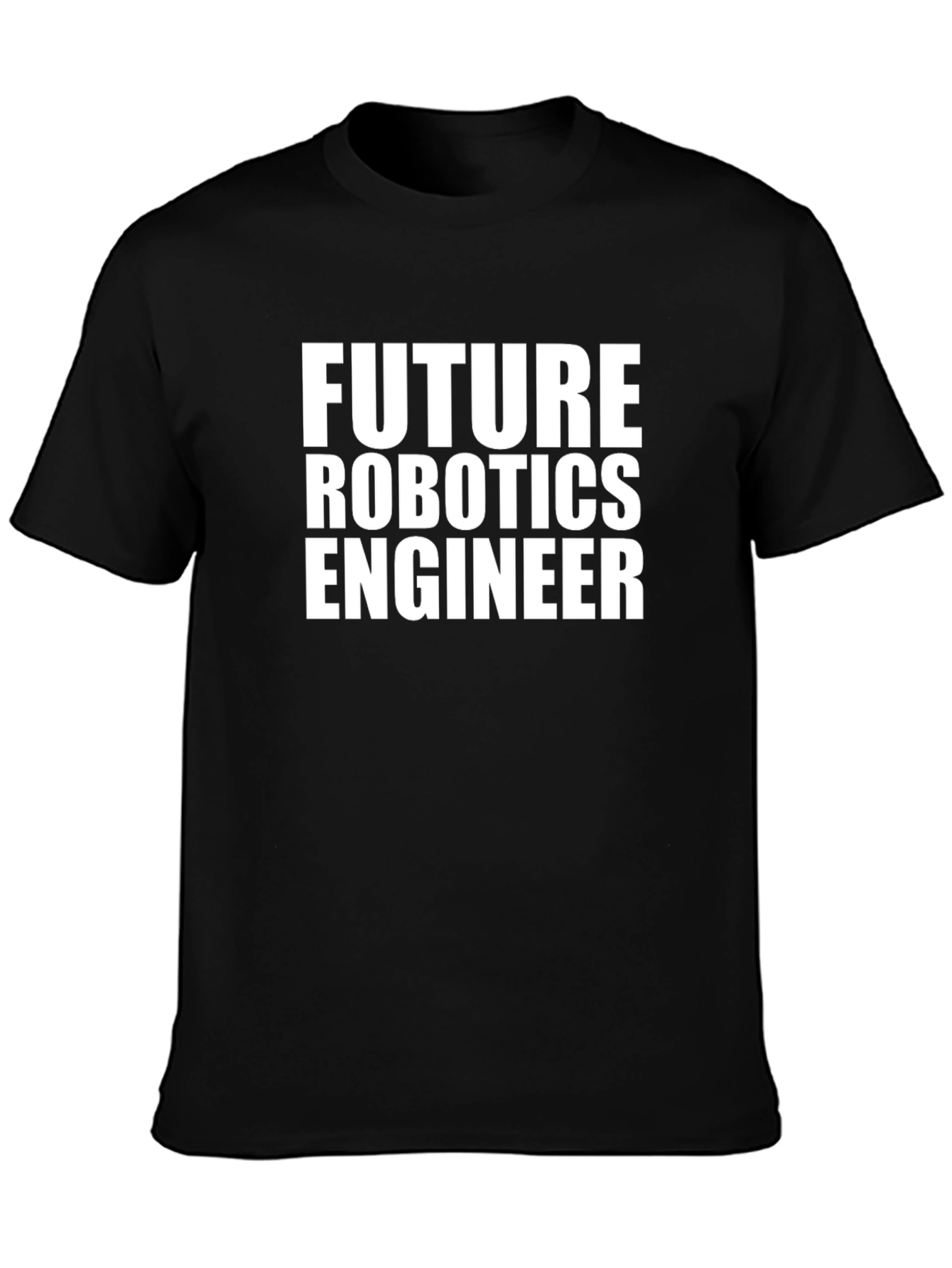 Future Robotics Engineer Black T-Shirt