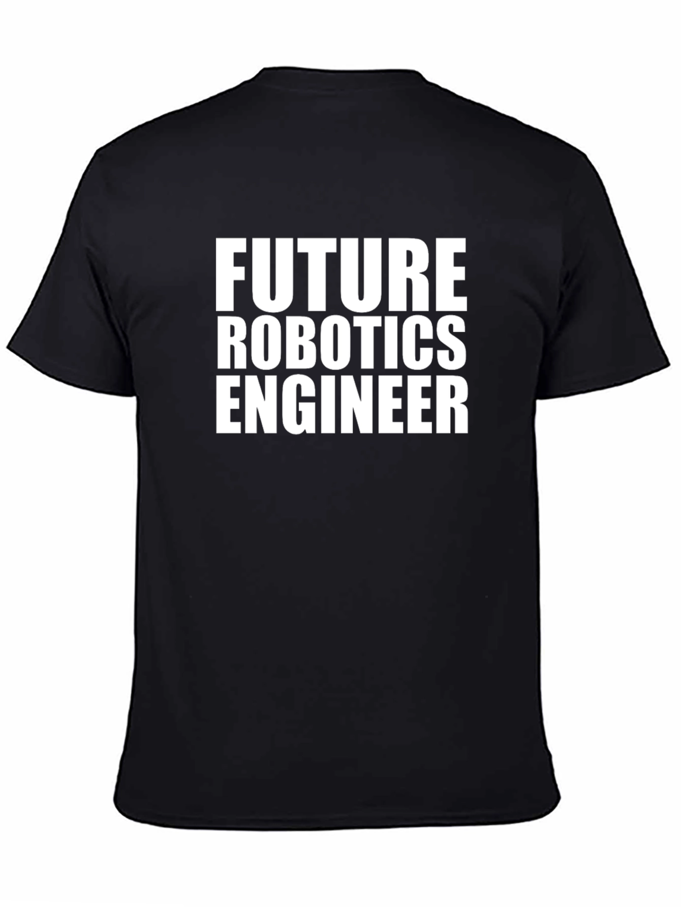 Future Robotics Engineer Black T-Shirt