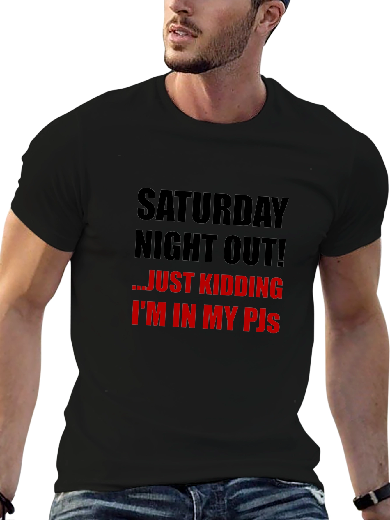 Saturday Night In T-Shirt - Funny Novelty Tee