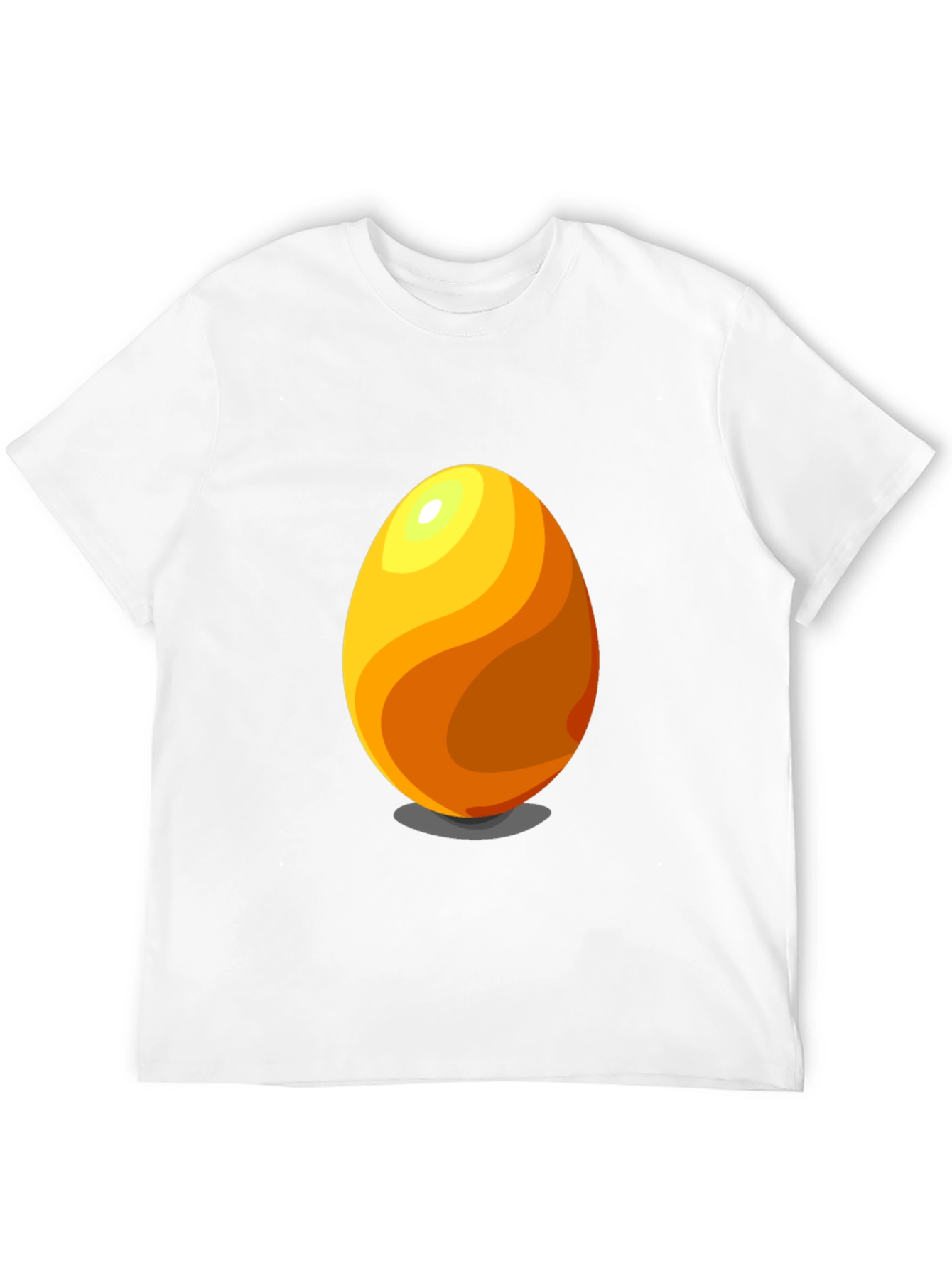 Egg Graphic Tee - Casual Black Cotton T-Shirt