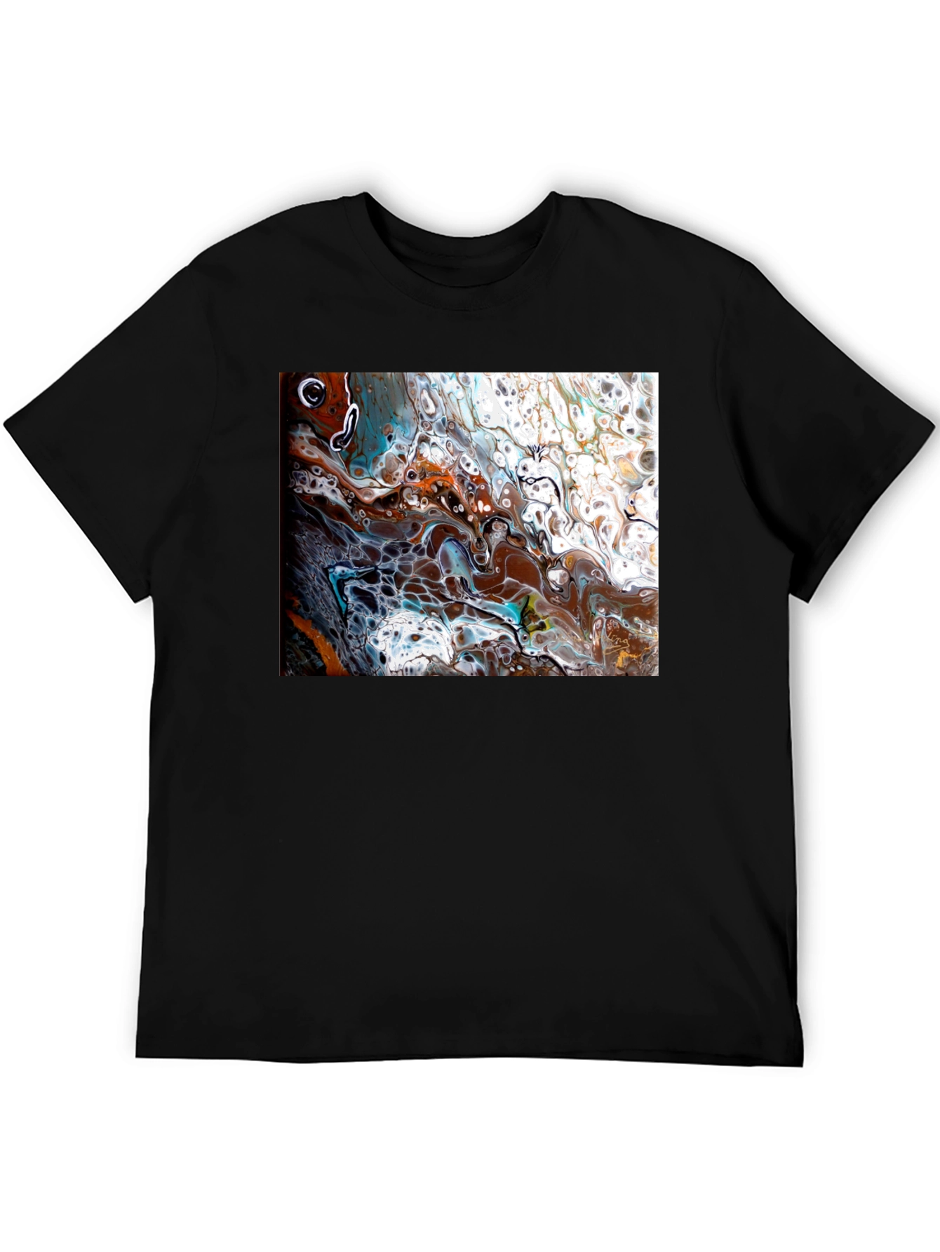 Abstract Fluid Art Graphic Tee