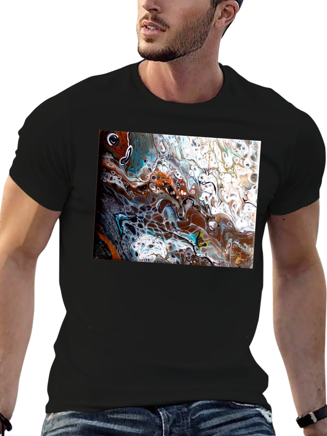 Abstract Fluid Art Graphic Tee