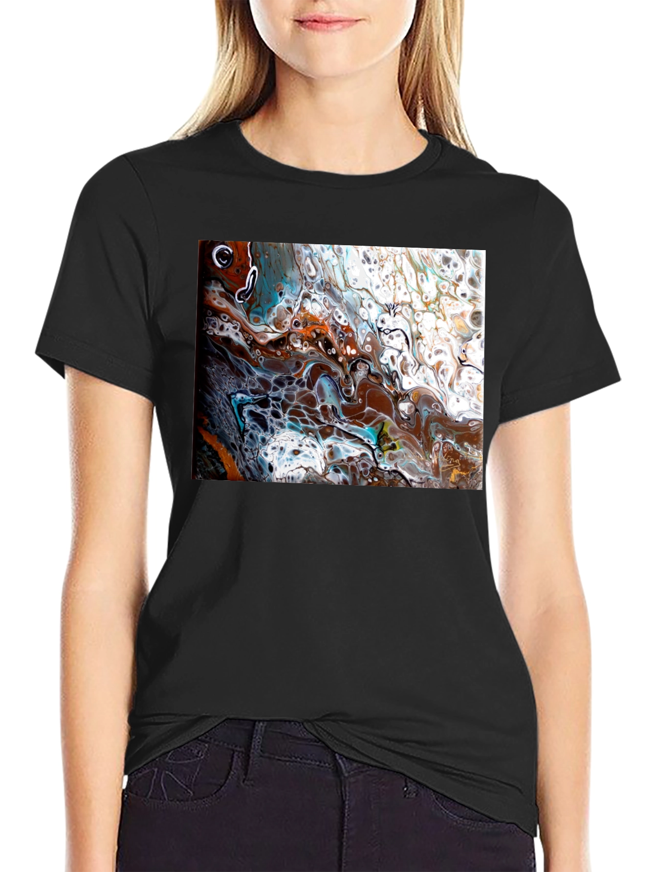 Abstract Fluid Art Graphic Tee
