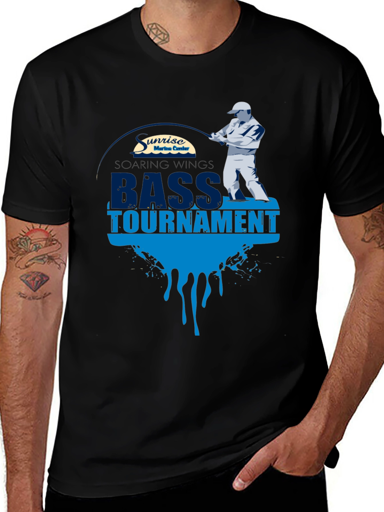 Bass Tournament Fishing Graphic T-Shirt