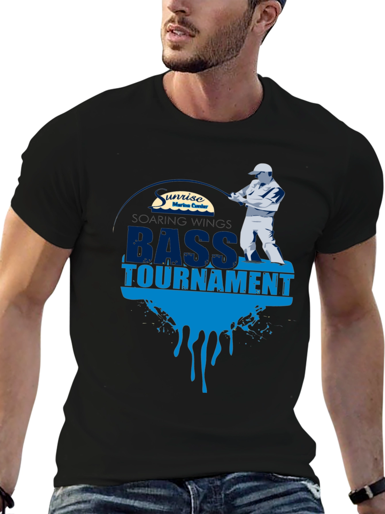 Bass Tournament Fishing Graphic T-Shirt