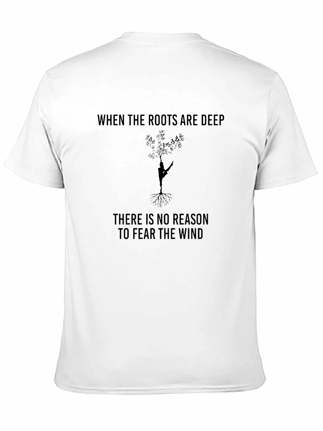 Deep Roots Graphic Tee - Inspirational Black T-Shirt