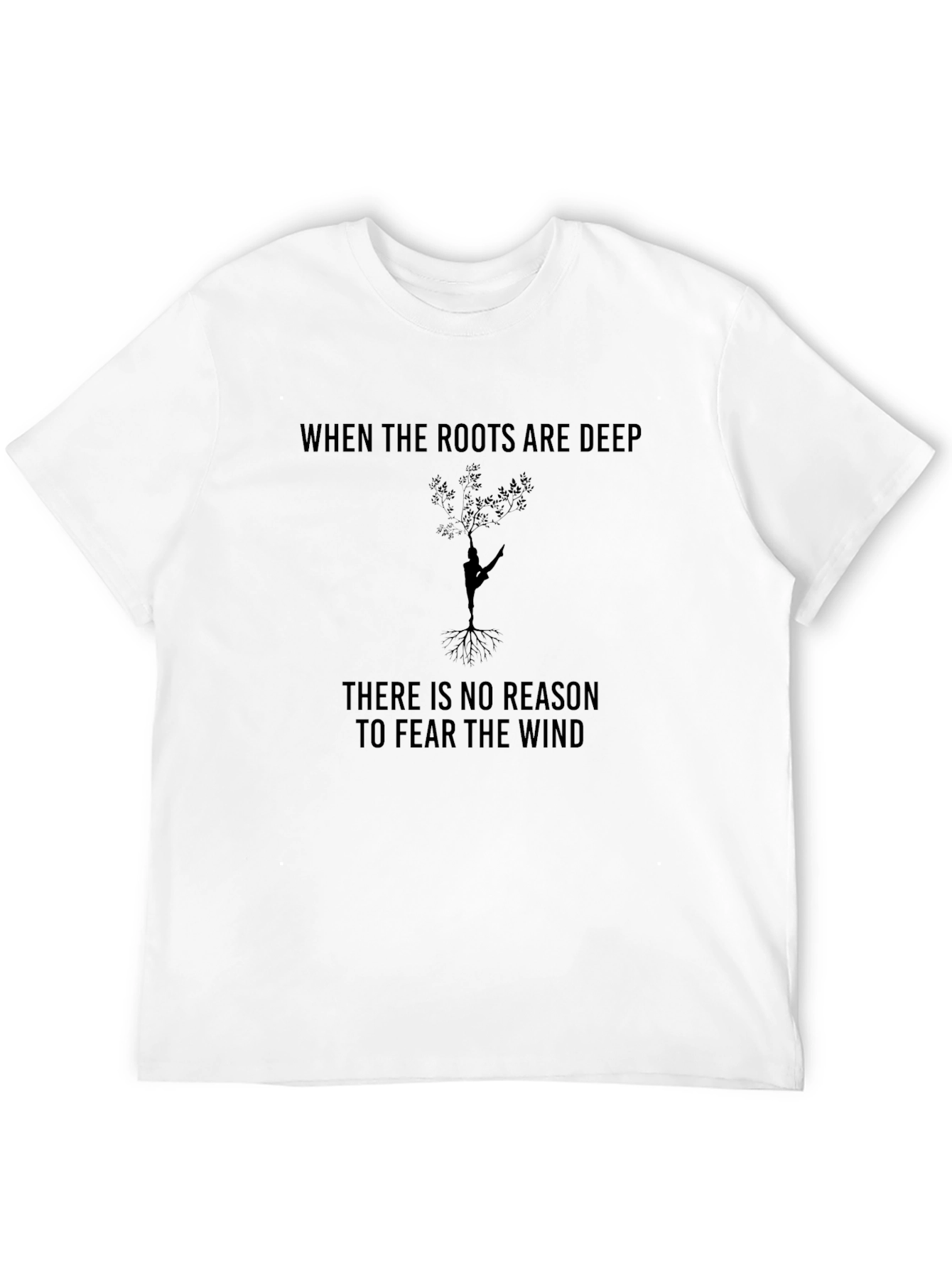Deep Roots Graphic Tee - Inspirational Black T-Shirt