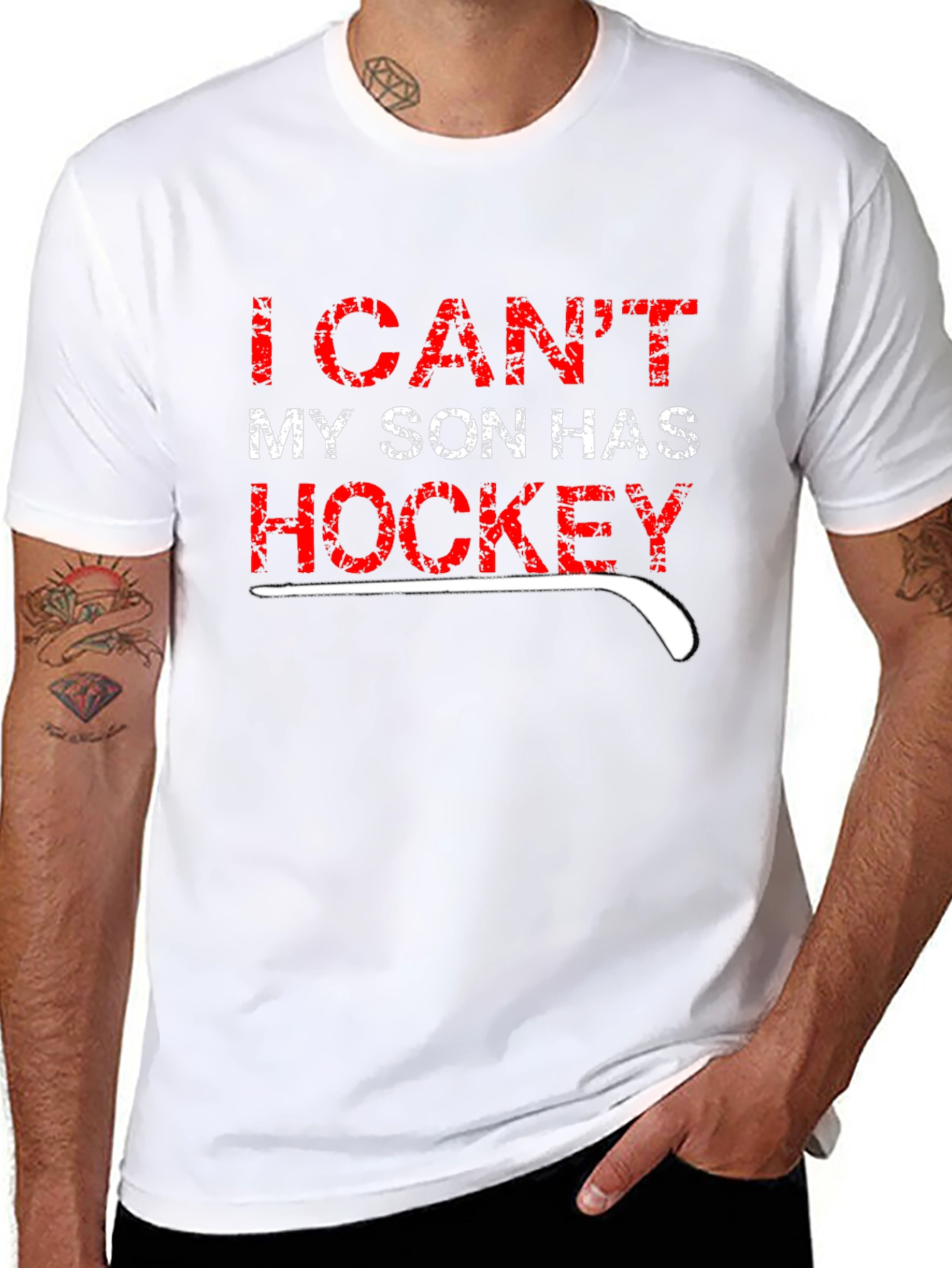 I Cant My Son Has Hockey T-Shirt
