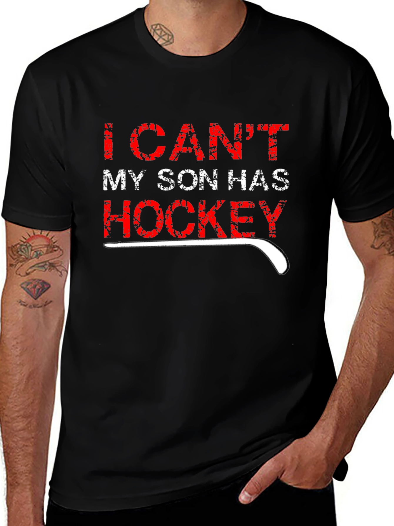 I Cant My Son Has Hockey T-Shirt