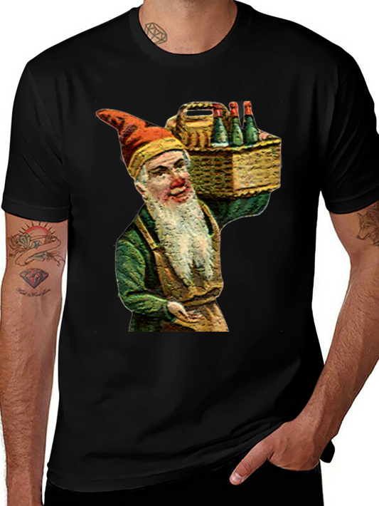 Vintage Elf & Wine T-Shirt