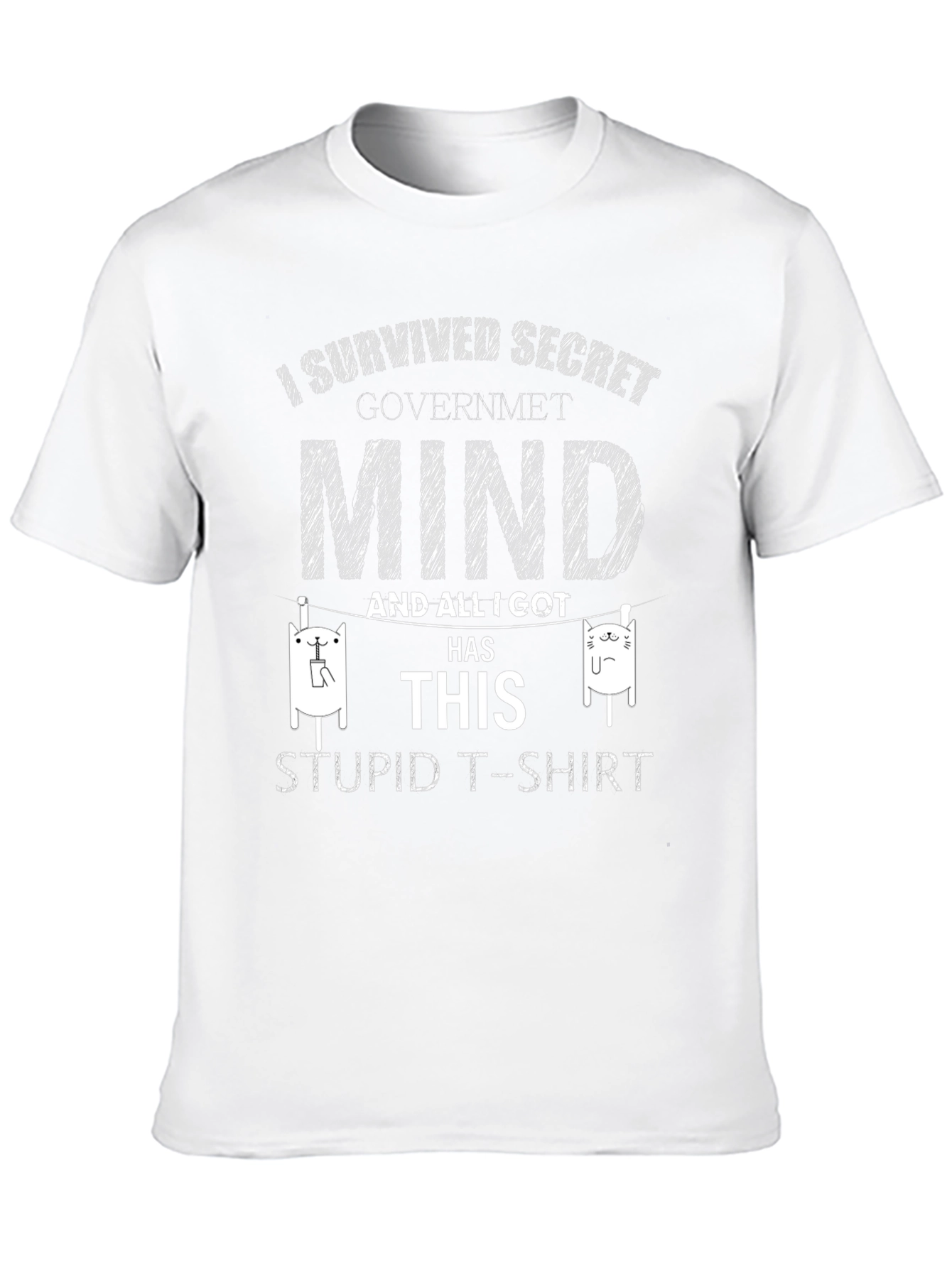 Secret Government Mind Survivor Novelty T-Shirt