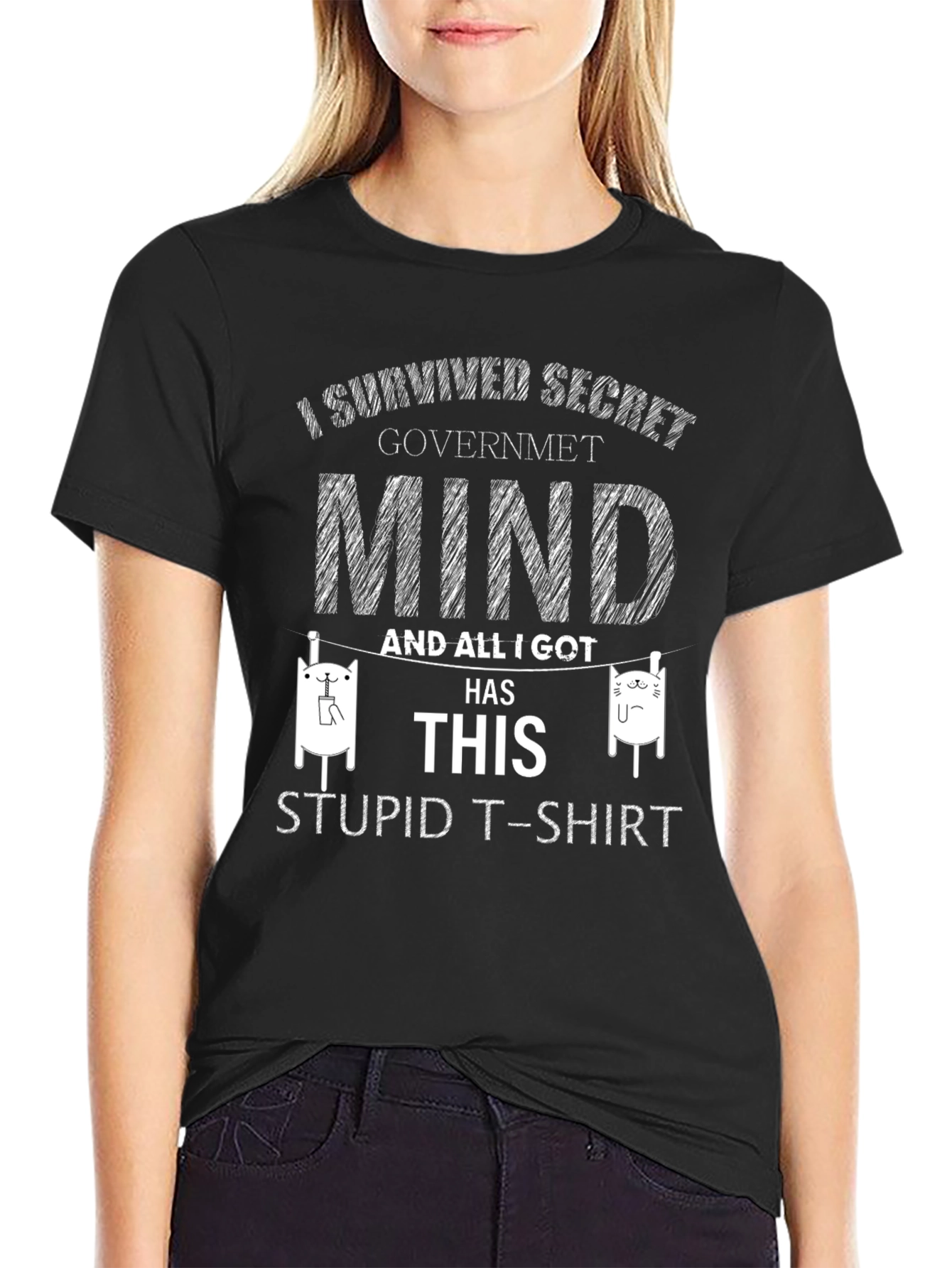 Secret Government Mind Survivor Novelty T-Shirt