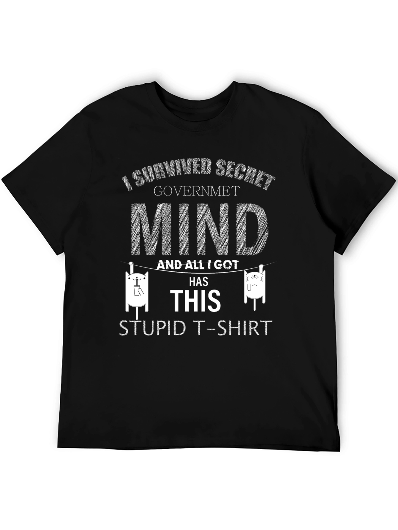 Secret Government Mind Survivor Novelty T-Shirt