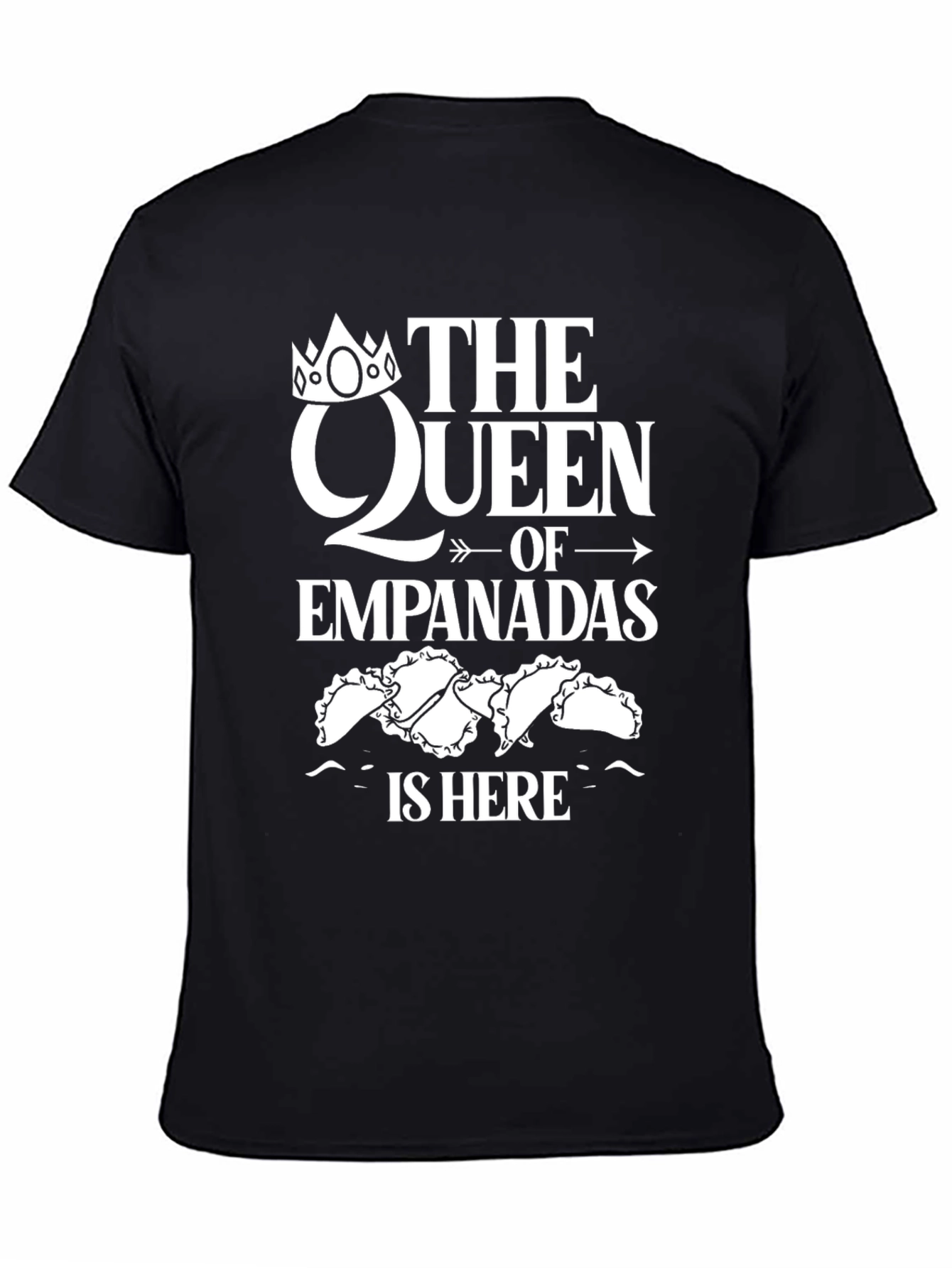 Queen of Empanadas Black T-Shirt