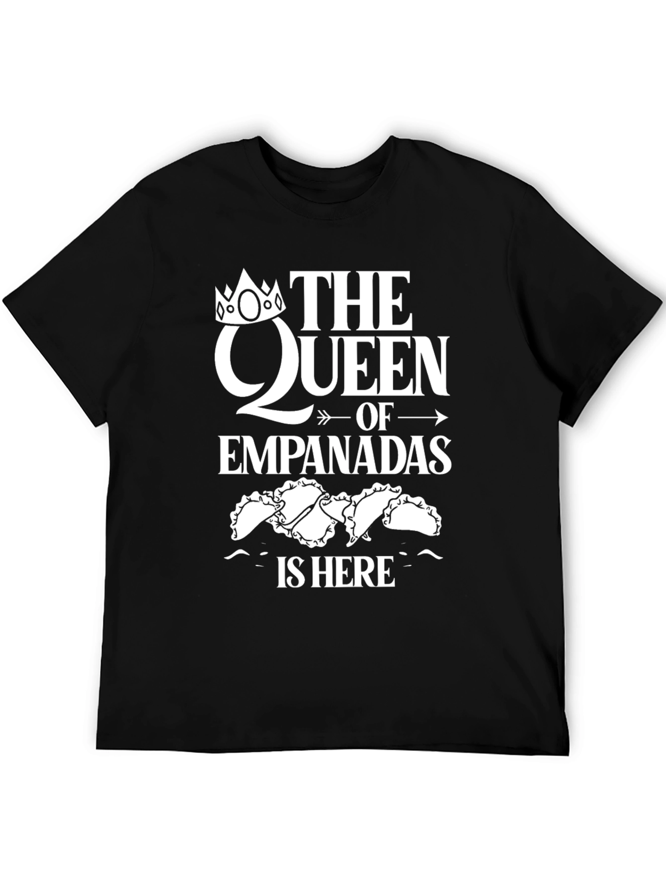 Queen of Empanadas Black T-Shirt