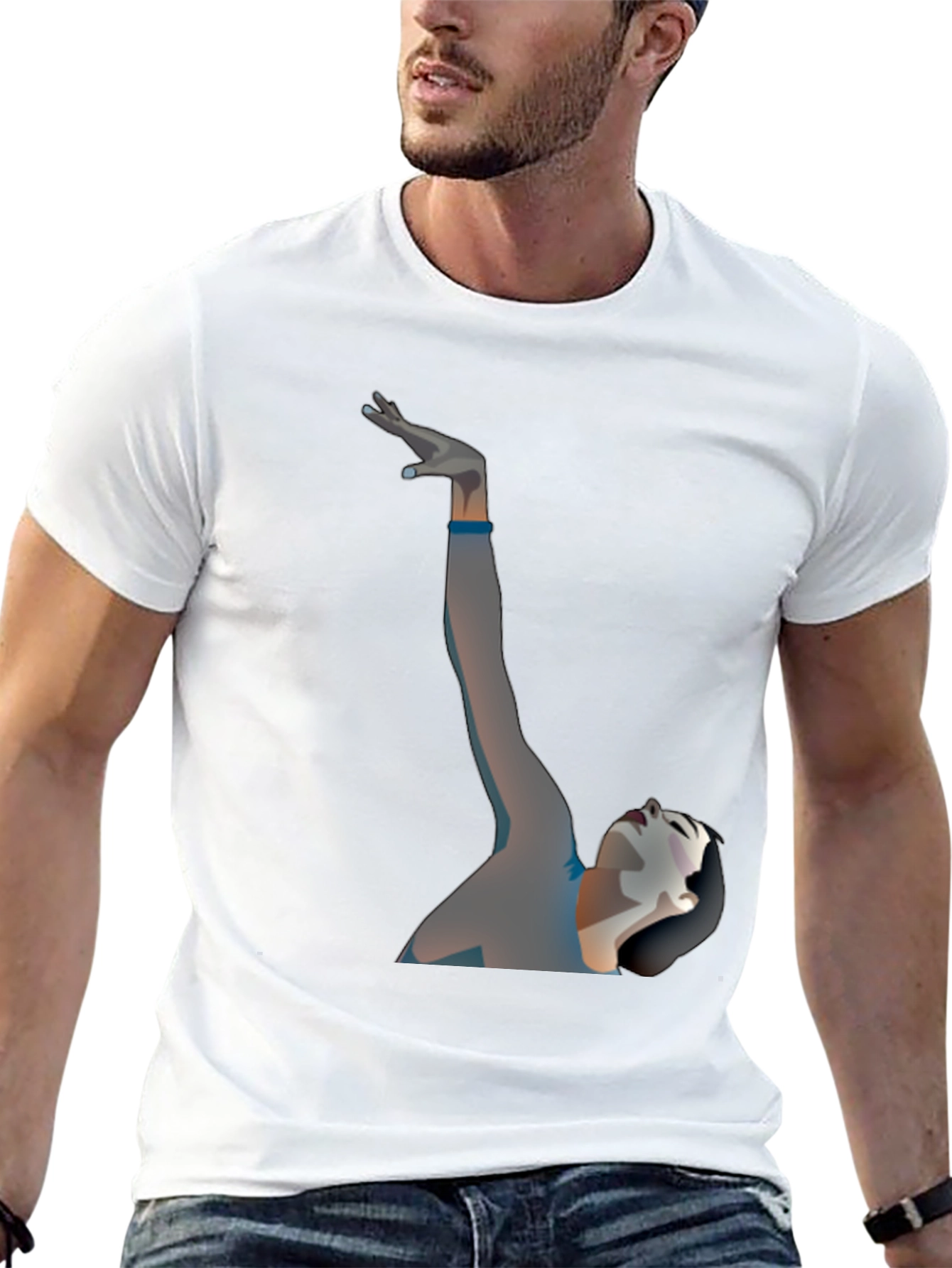 Mans Graphic T-Shirt - Dancer Design Casual Wear