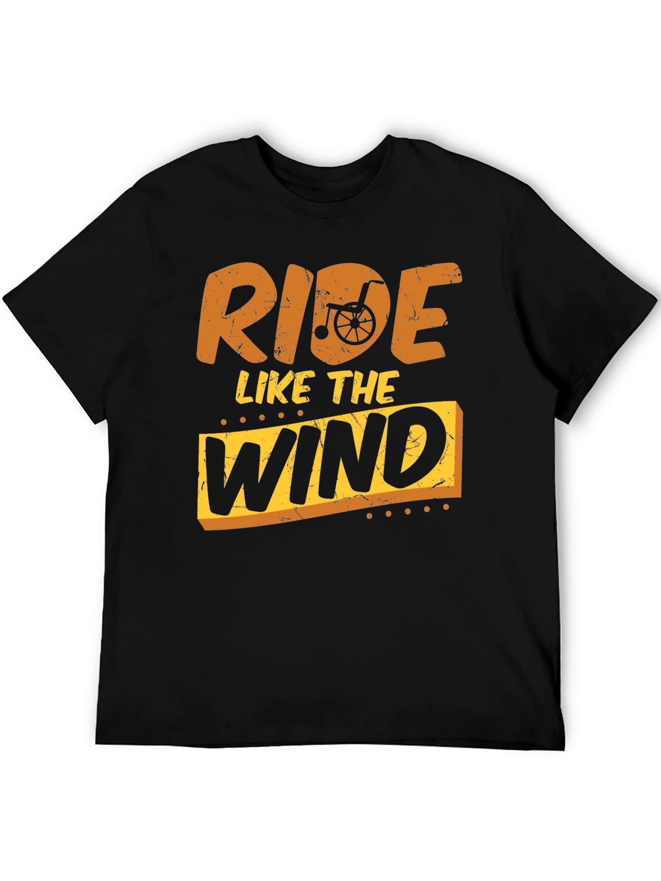 Ride Like The Wind Black Graphic T-Shirt