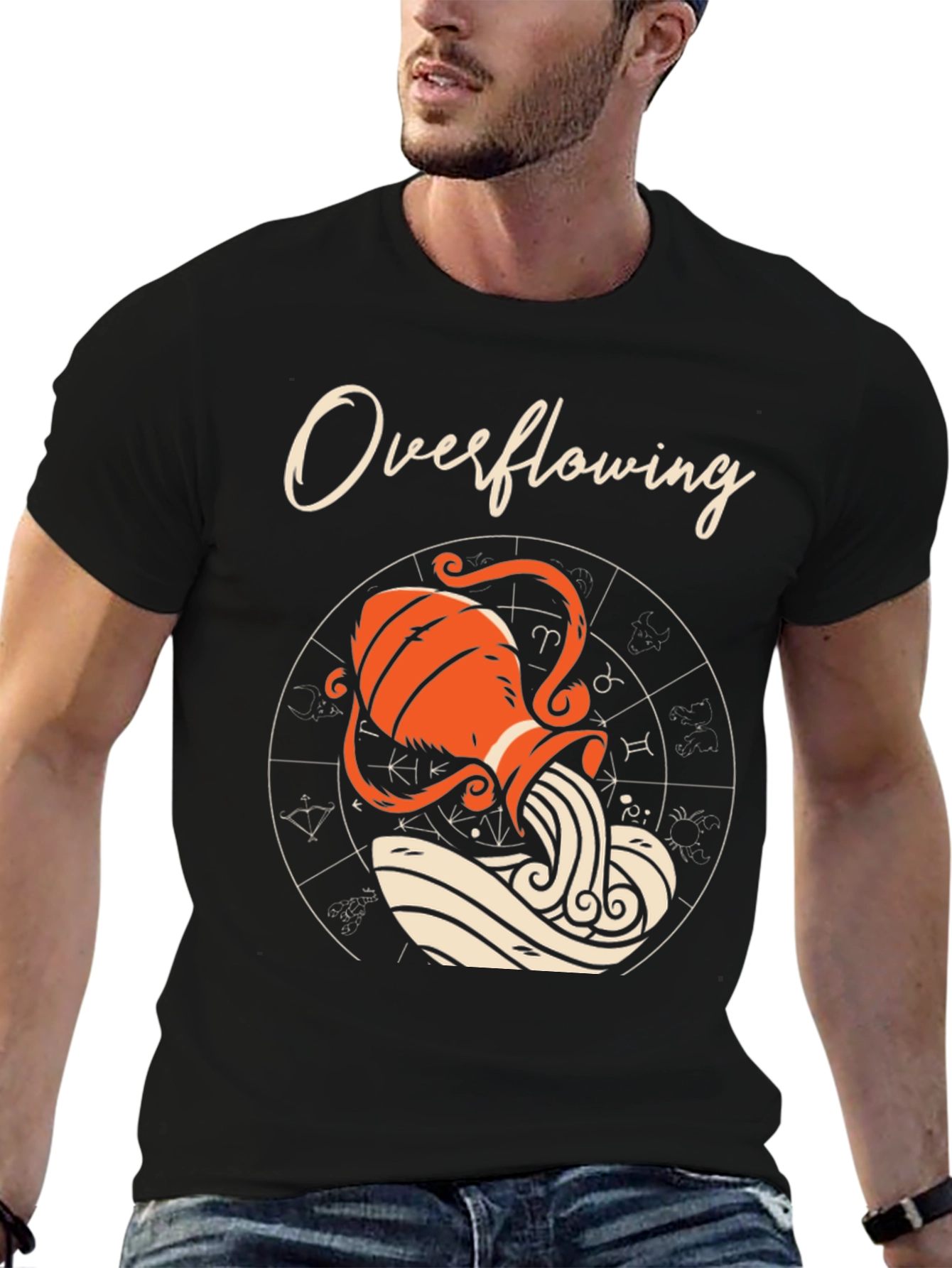 Overflowing Aquarius Graphic Tee