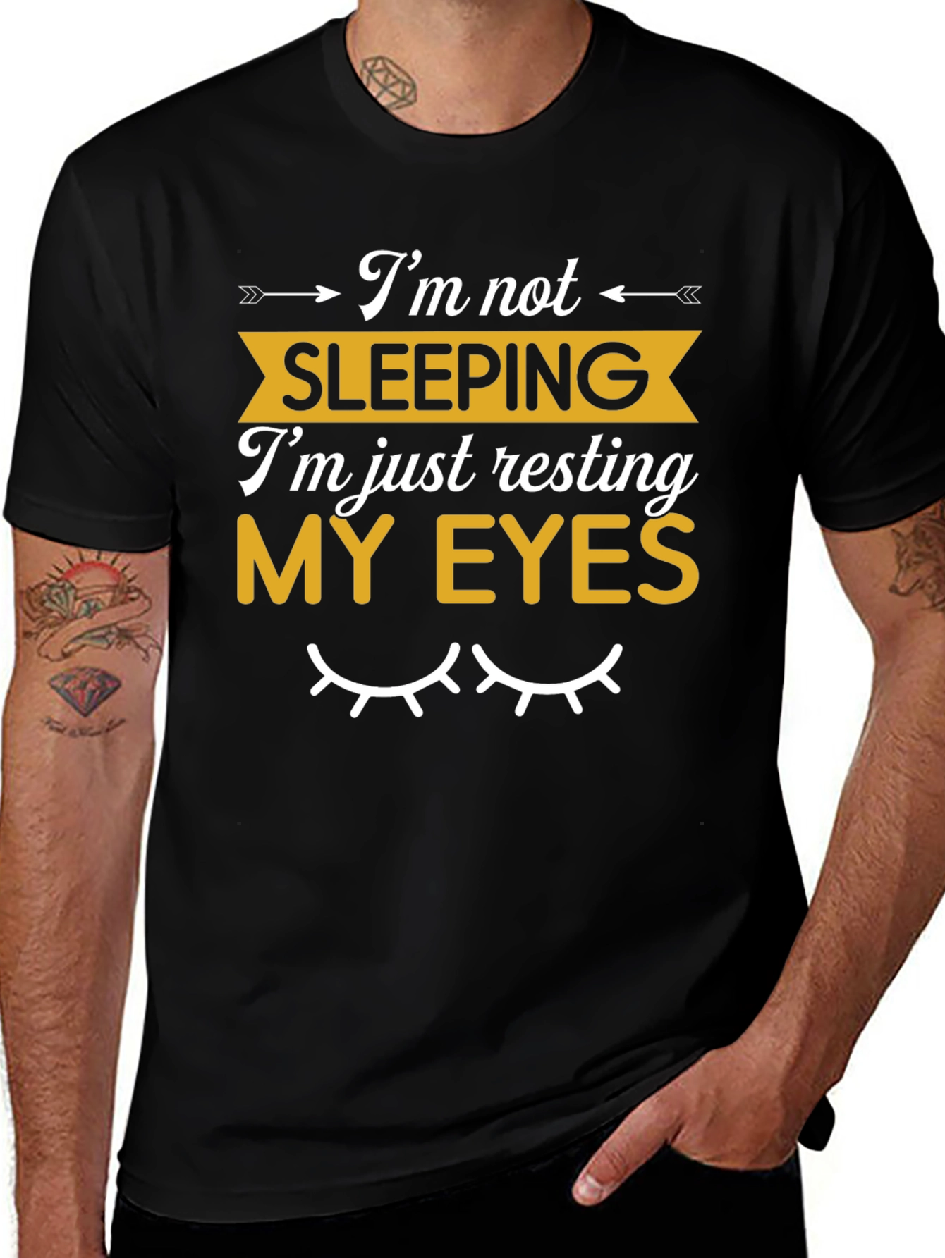 Funny Resting My Eyes Graphic T-Shirt