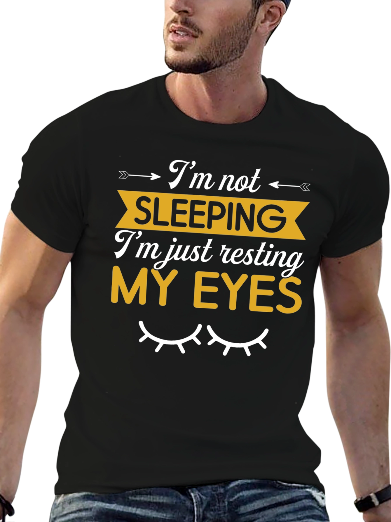 Funny Resting My Eyes Graphic T-Shirt