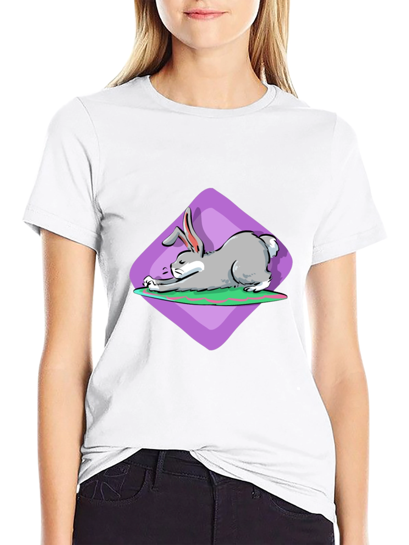 Rabbit Stretch T-Shirt - Unique Graphic Tee