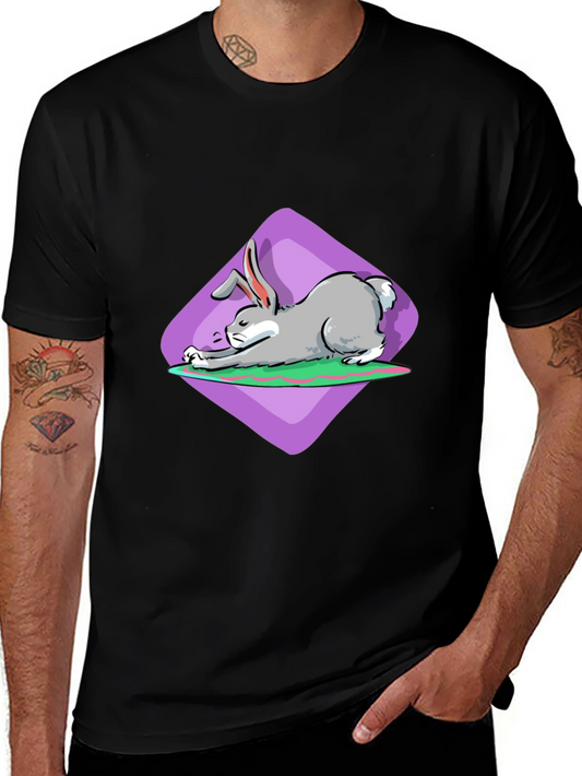 Rabbit Stretch T-Shirt - Unique Graphic Tee