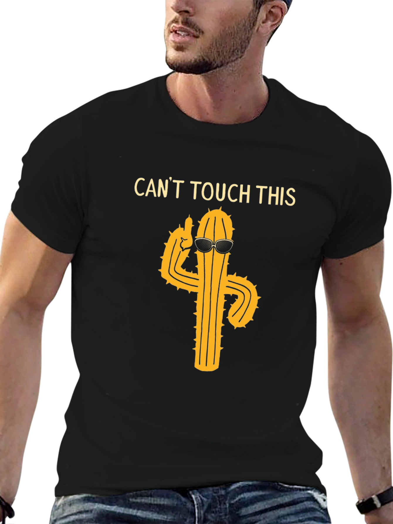 Cool Cactus Graphic T-Shirt - Cant Touch This!
