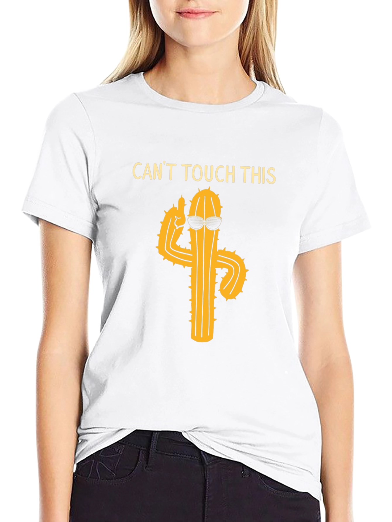Cool Cactus Graphic T-Shirt - Cant Touch This!