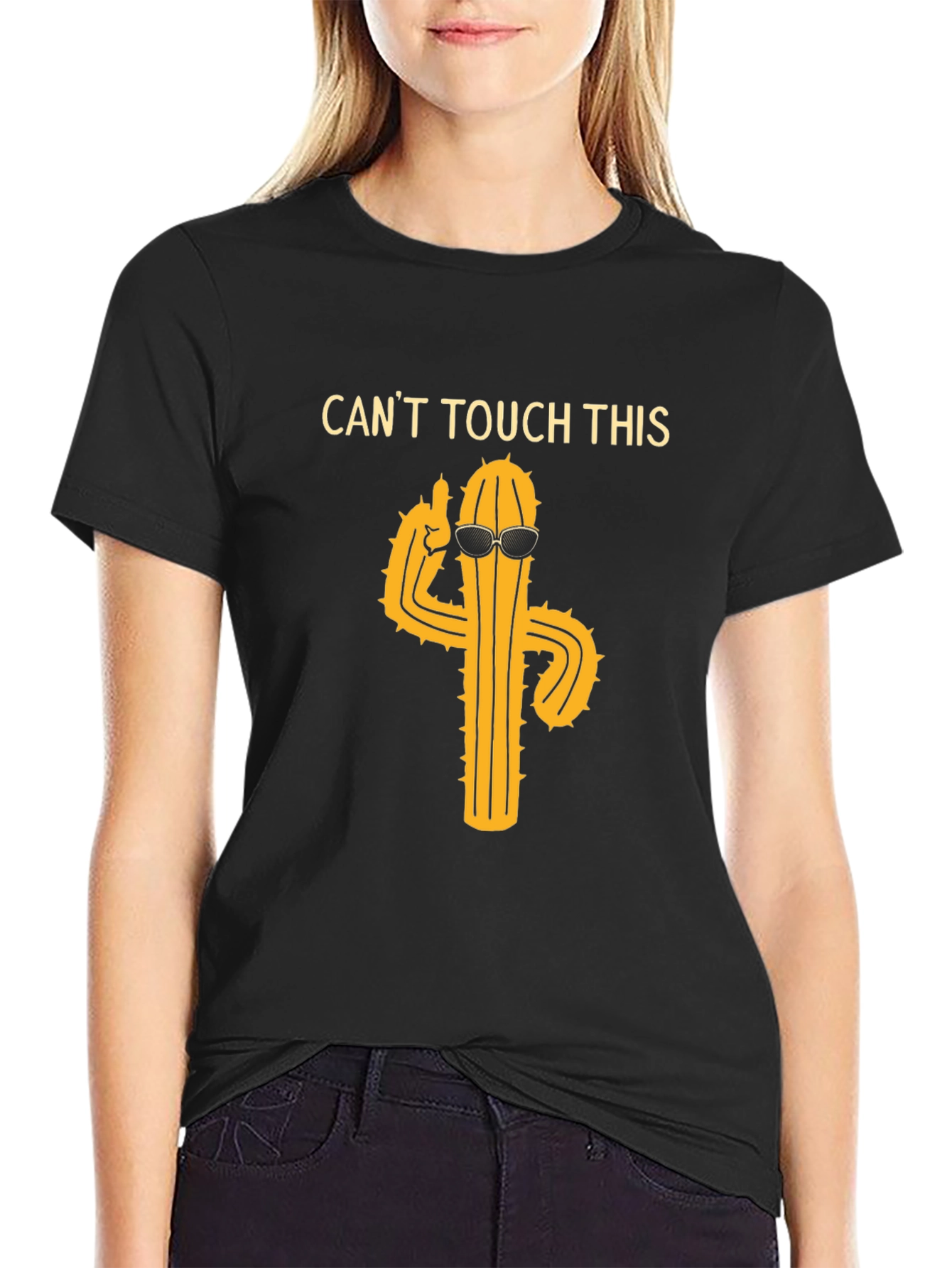 Cool Cactus Graphic T-Shirt - Cant Touch This!