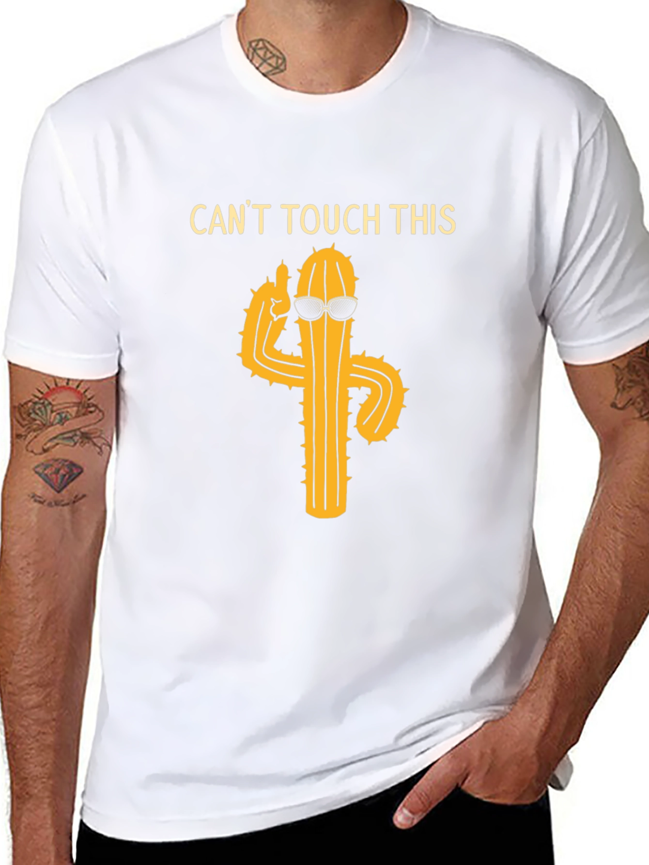 Cool Cactus Graphic T-Shirt - Cant Touch This!