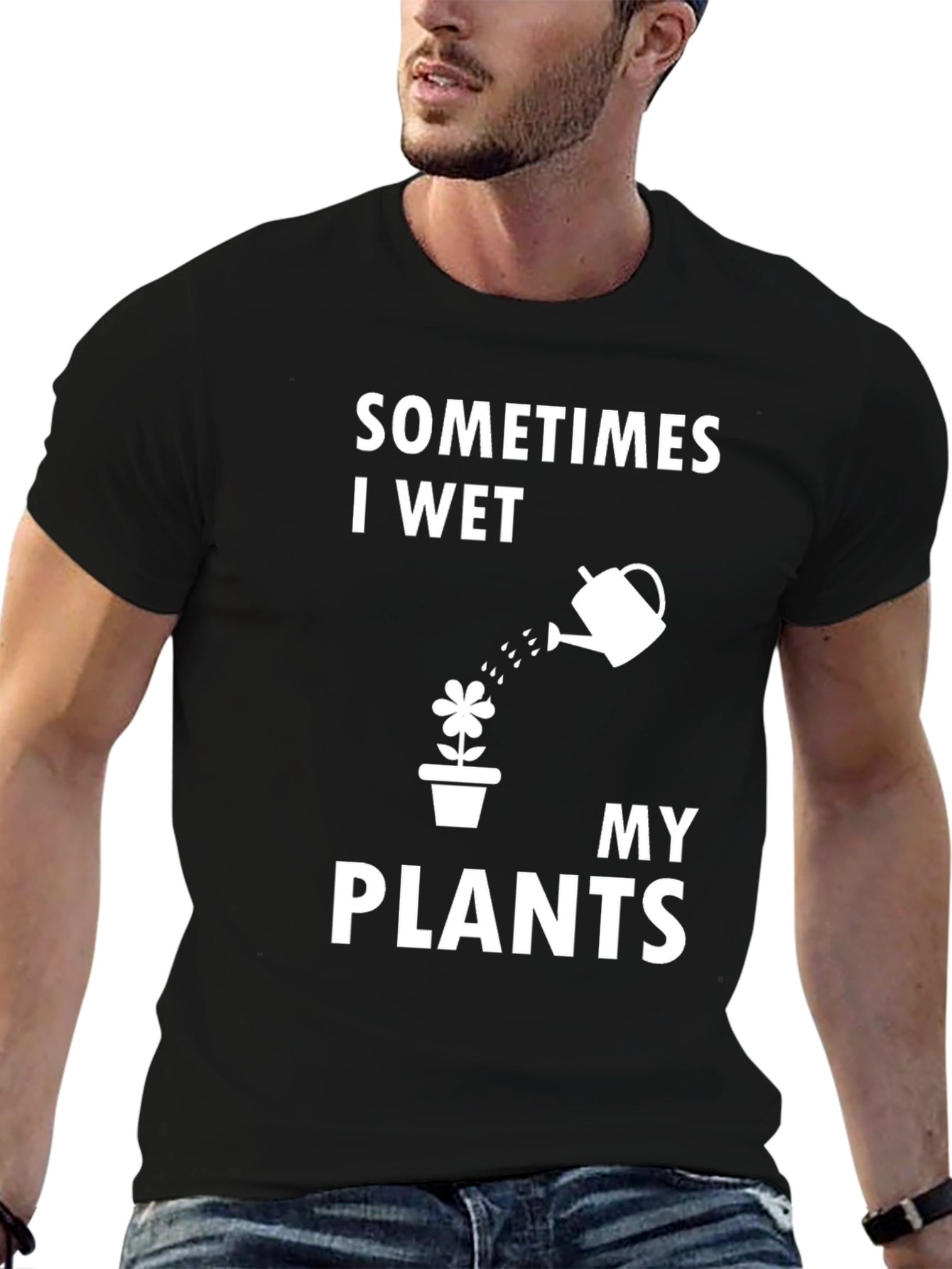 Funny Gardening T-Shirt - I Wet My Plants