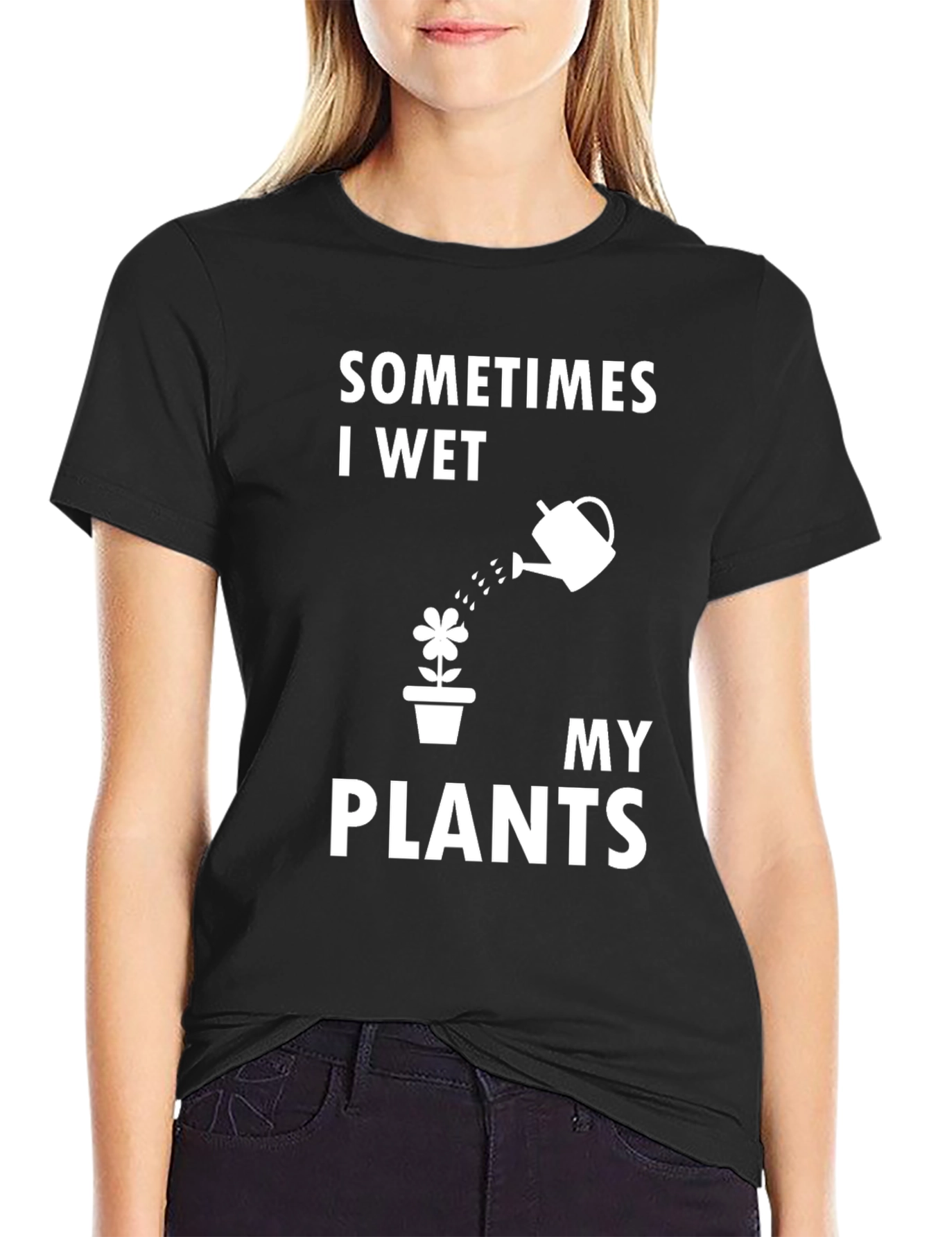 Funny Gardening T-Shirt - I Wet My Plants
