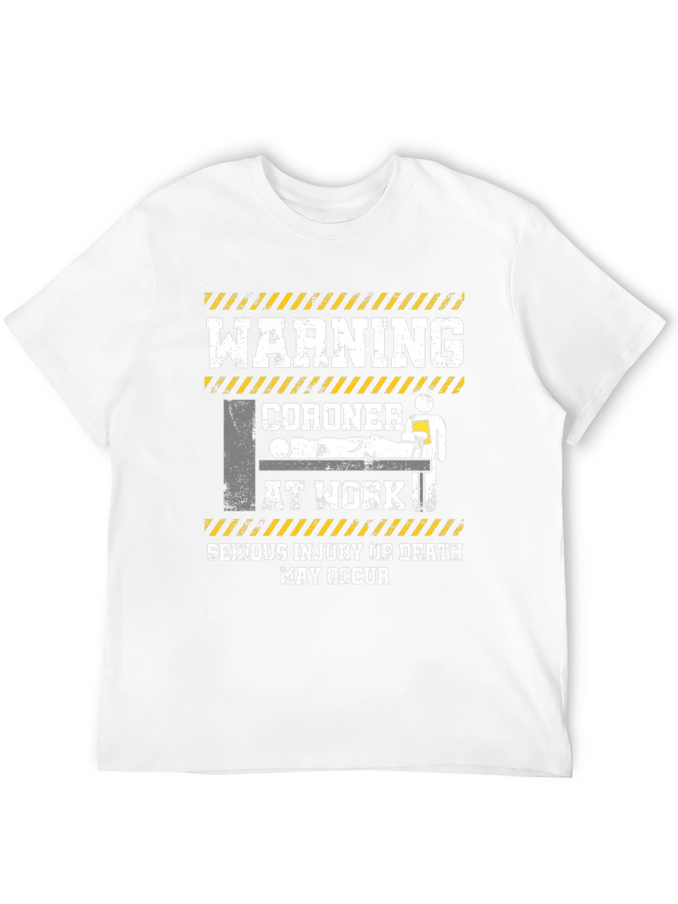 Warning Coroner At Work T-Shirt