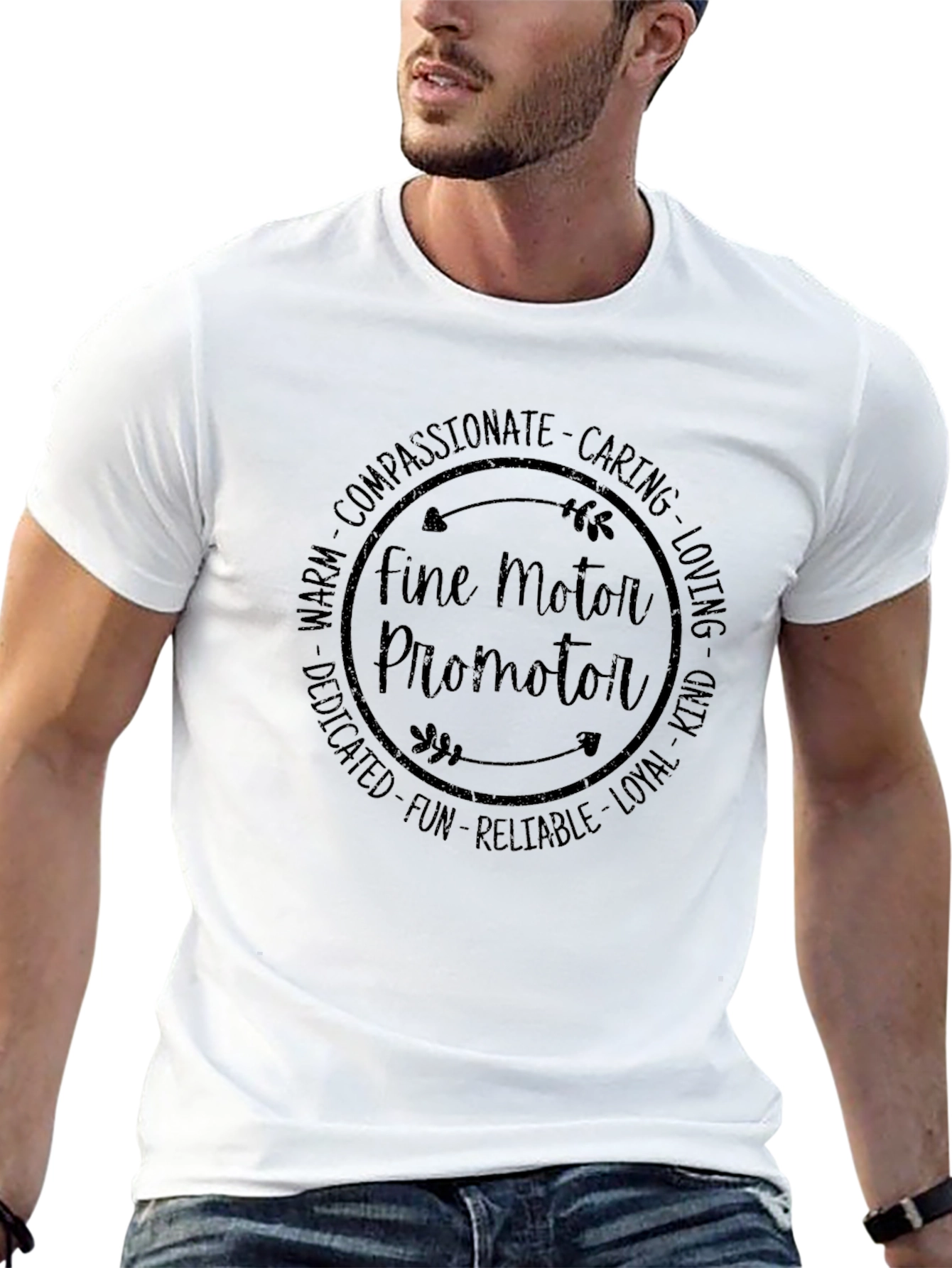 Fine Motor Promoter Black Graphic Tee
