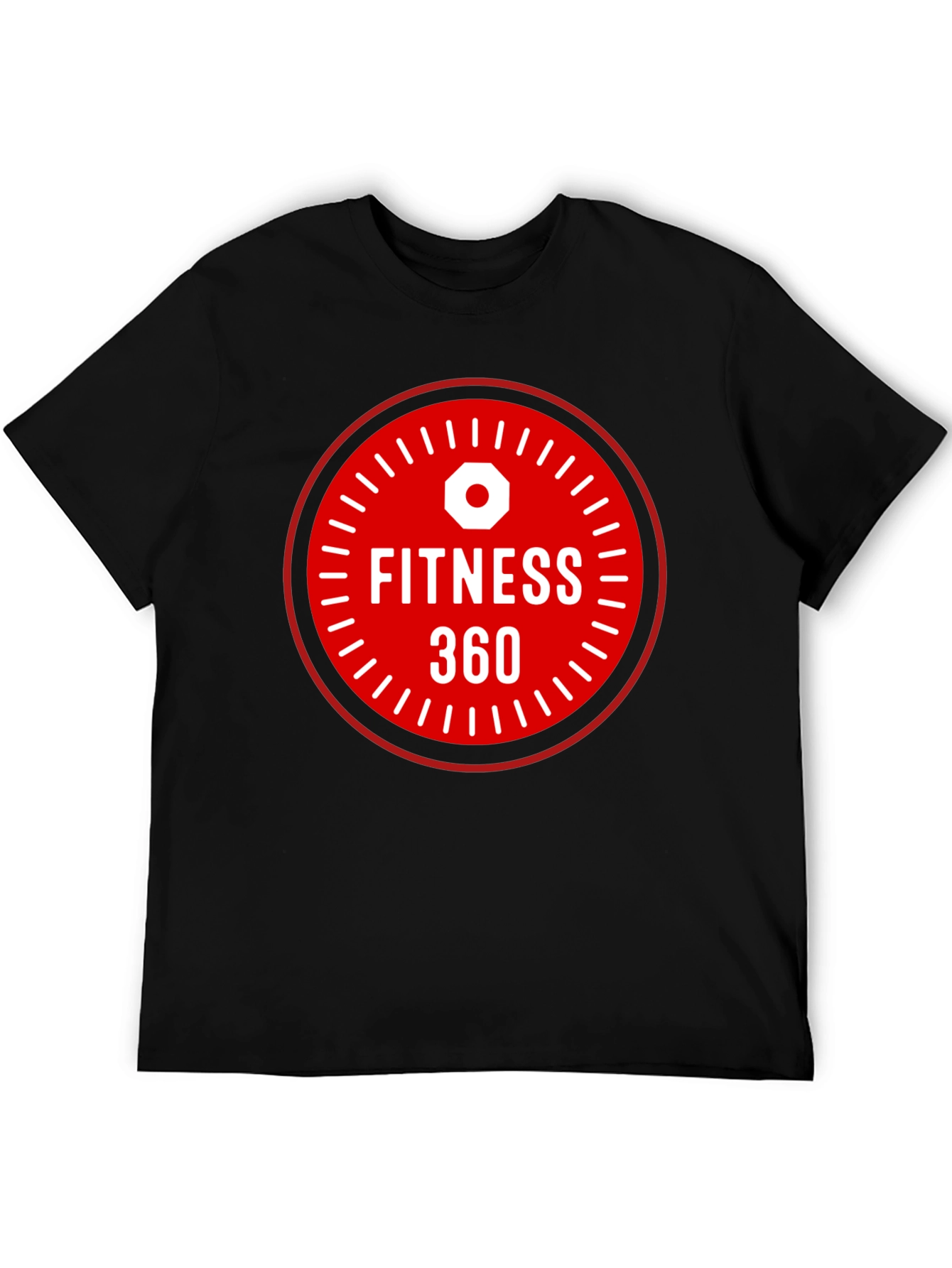 Fitness 360 Graphic T-Shirt - Black